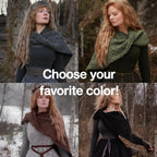 Custom-made twisted capelet in the colors of your choice. Handwoven. Please contact before purchase.