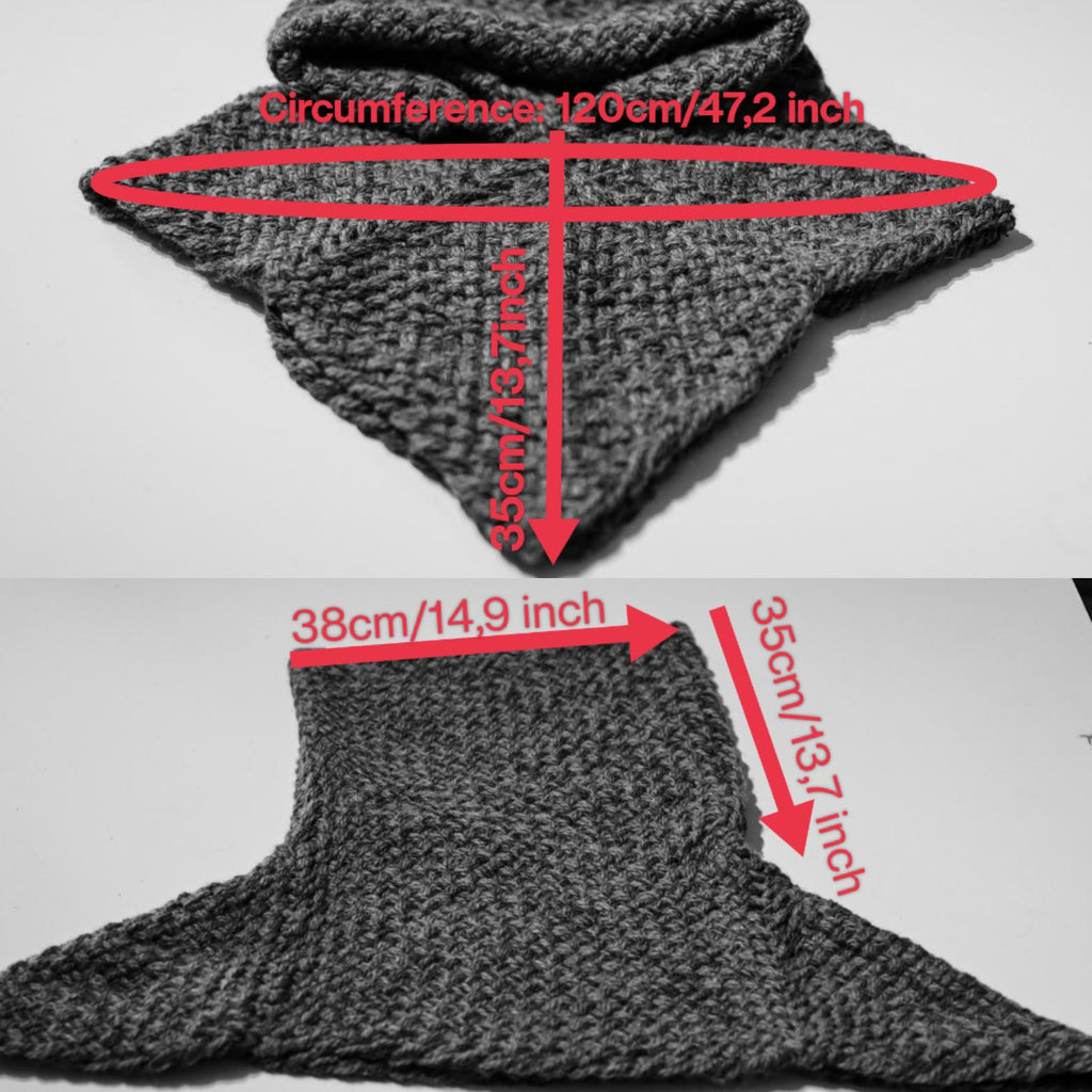 Small handwoven Skjoldehamn inspired hood in black wool and alpaca.