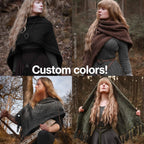 Custom-made big rectangular shawl in the colors of your choice. Handwoven. Please contact before purchase.