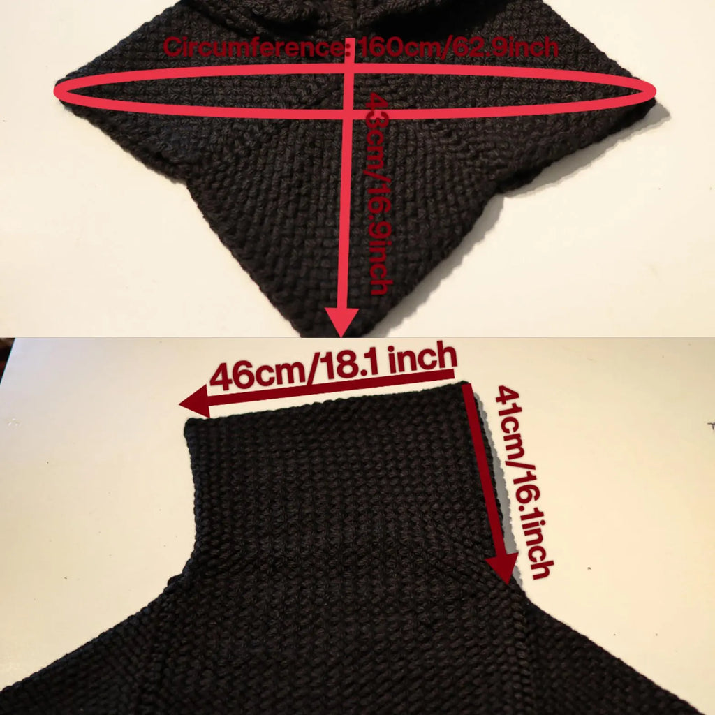 Small handwoven Skjoldehamn inspired hood in forest green wool and alpaca.