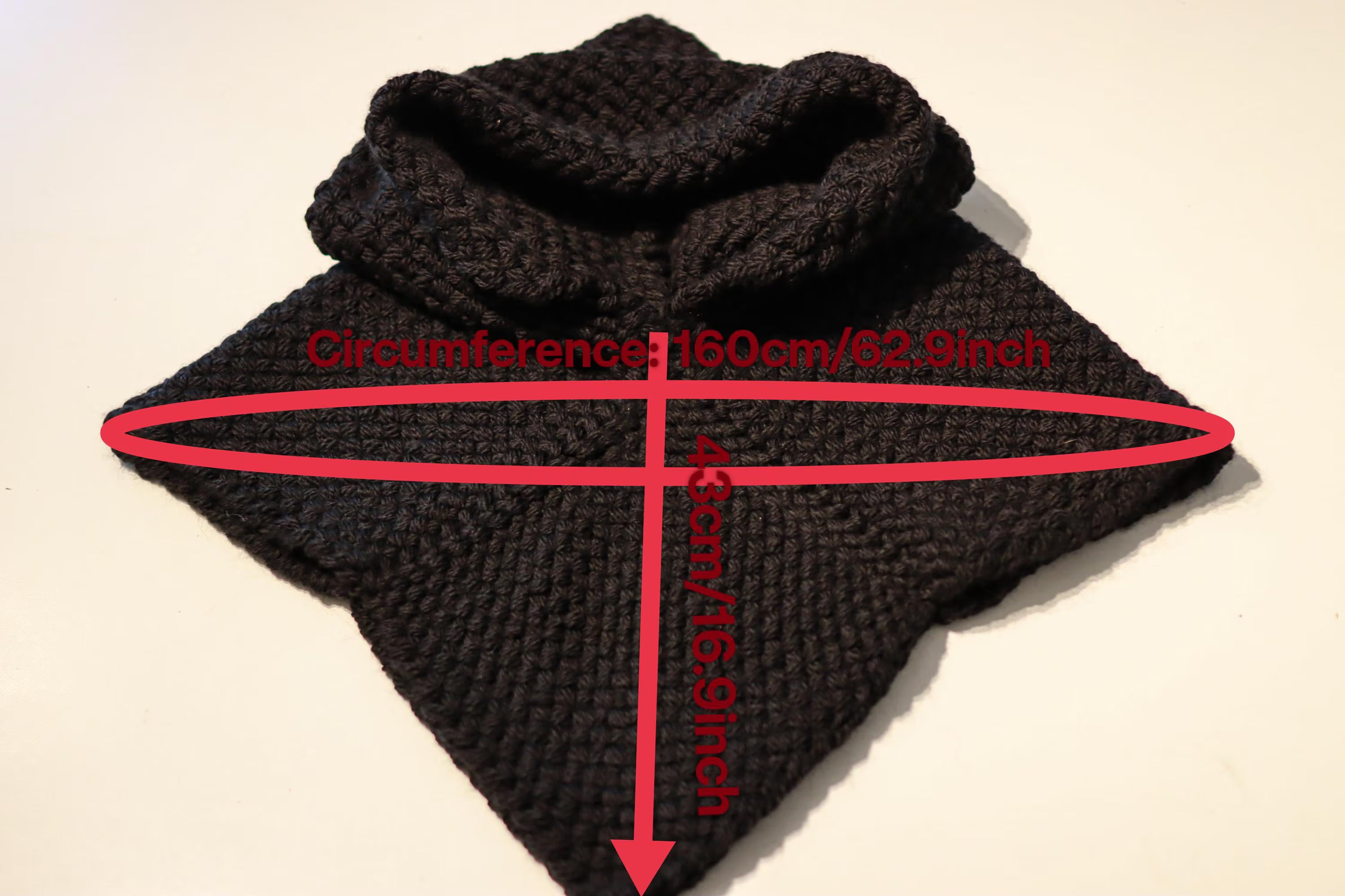 Big handwoven Skjoldehamn inspired hood in brown wool and alpaca.