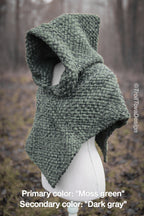 Custom-made big Skjoldehamn hood in the colors of your choice. Handwoven. Please contact before purchase.