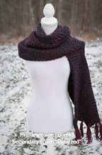 Custom-made big rectangular shawl in the colors of your choice. Handwoven. Please contact before purchase.