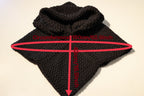 Custom-made big Skjoldehamn hood in the colors of your choice. Handwoven. Please contact before purchase.
