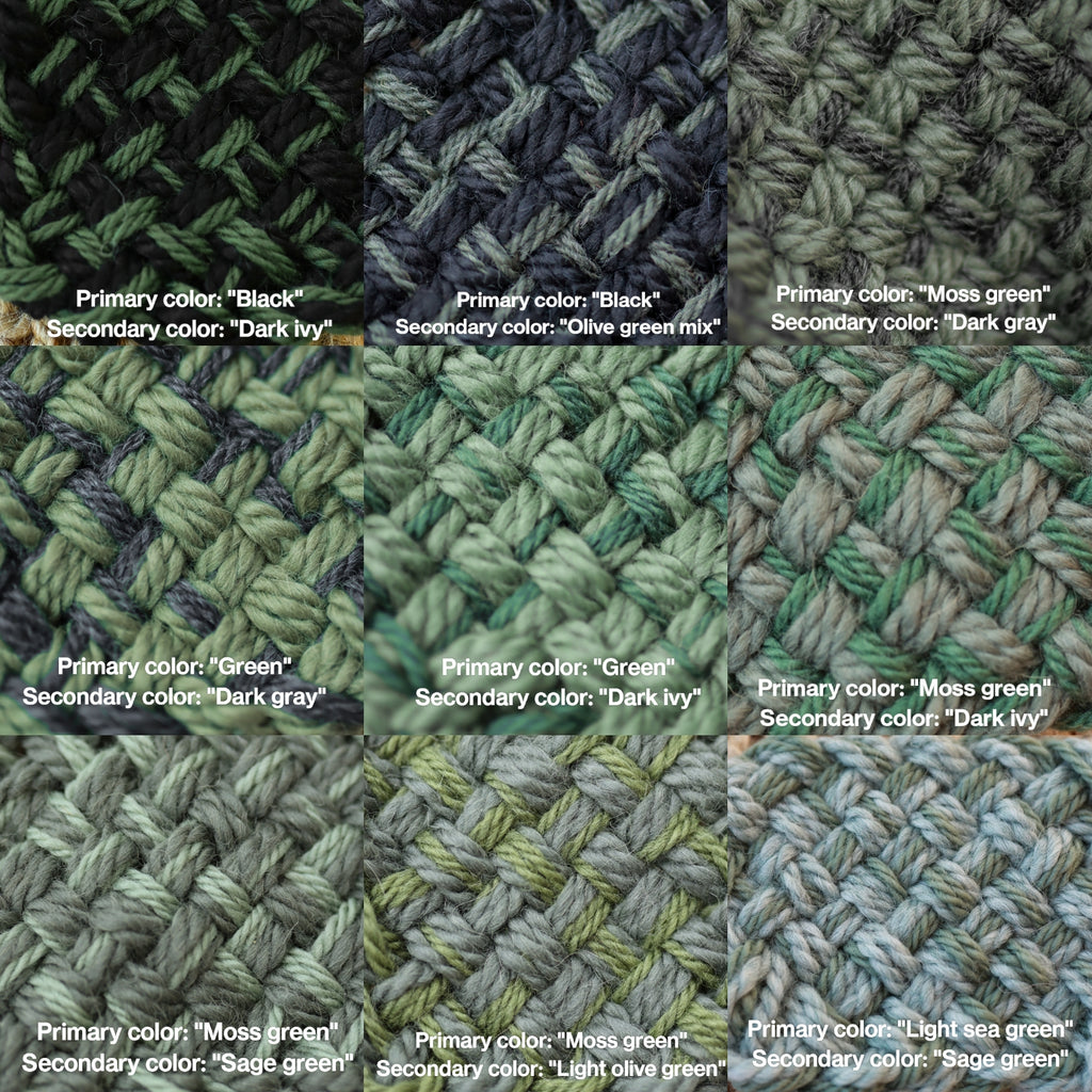 Custom-made extra long hooded shawl in the colors of your choice. Handwoven. Please contact before purchase.