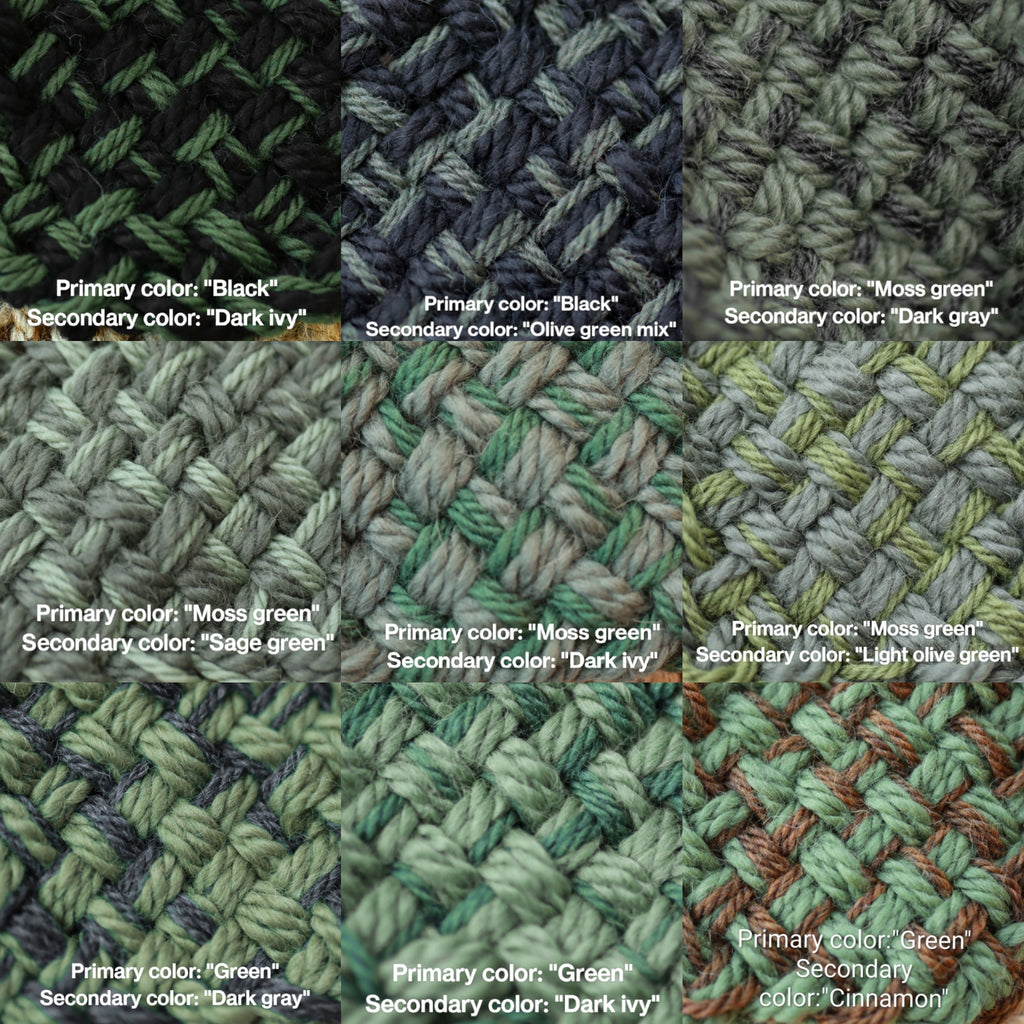 Custom-made extra long hooded shawl in the colors of your choice. Handwoven. Please contact before purchase.