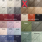 Custom-made extra long hooded shawl in the colors of your choice. Handwoven. Please contact before purchase.