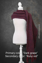 Custom-made big rectangular shawl in the colors of your choice. Handwoven. Please contact before purchase.