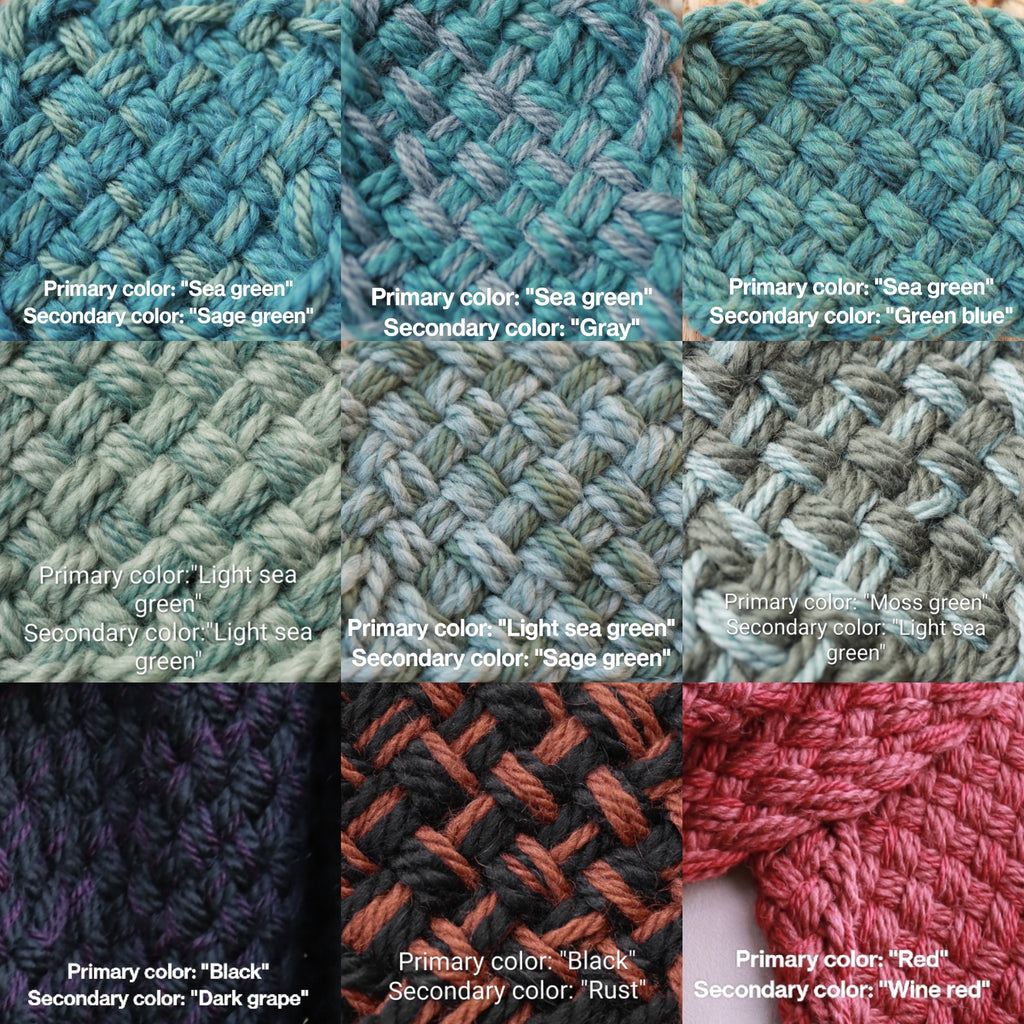 Custom-made extra long hooded shawl in the colors of your choice. Handwoven. Please contact before purchase.
