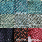 Custom-made extra long hooded shawl in the colors of your choice. Handwoven. Please contact before purchase.