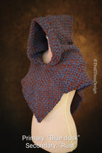 Custom-made small Skjoldehamn hood in the colors of your choice. Handwoven. Please contact before purchase.