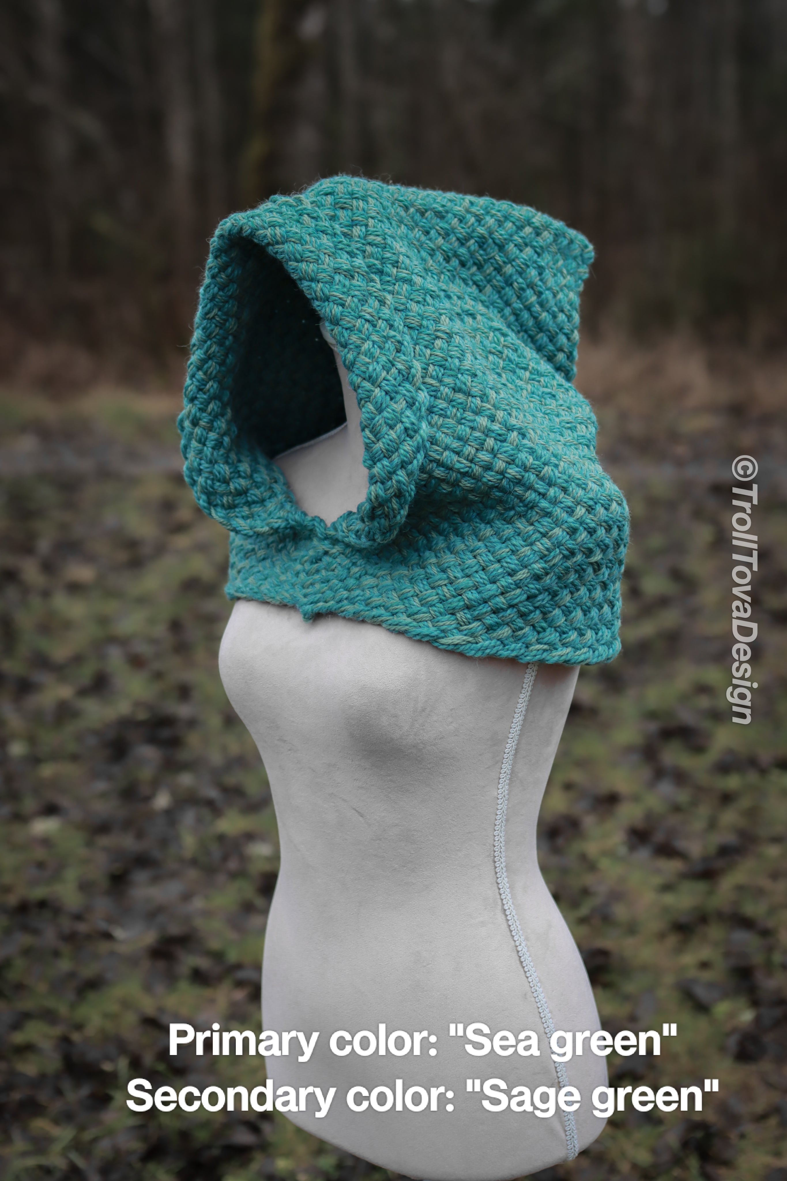 Custom-made handwoven hood in the colors of your choice. Please contact before purchase.