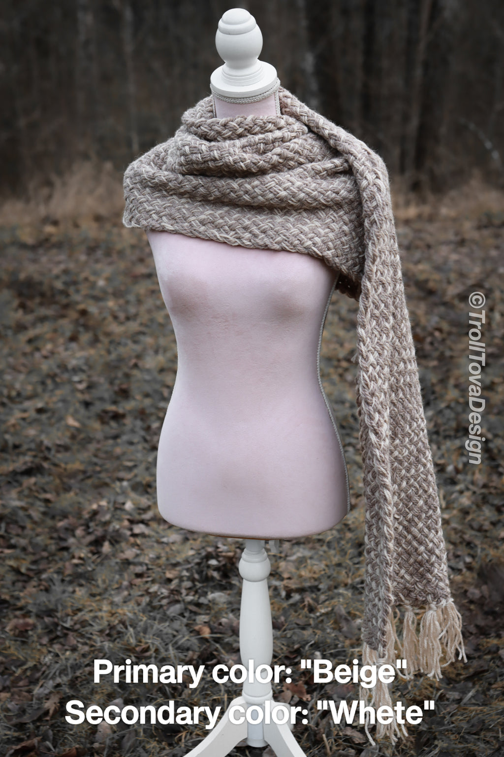 Custom-made big rectangular shawl in the colors of your choice. Handwoven. Please contact before purchase.