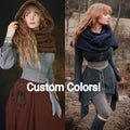 Custom-made extra long snood in the colors of your choice. Handwoven. Please contact before purchase.